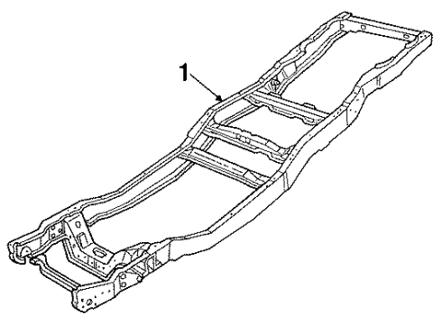 1990 Ford F-250 Frame & Components Diagram