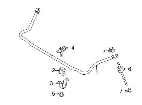 2012 Ford F-350 Super Duty Bush Diagram for 7C3Z-5484-E