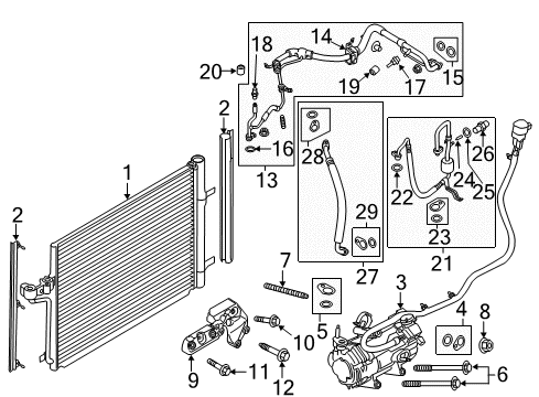 2016 Ford C-Max Seal Diagram for FV6Z-19E572-A