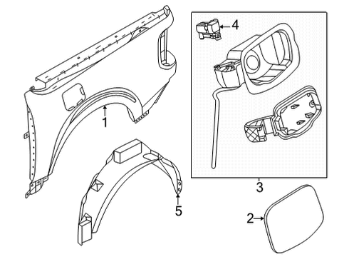 2023 Ford Maverick Fuel Door Diagram