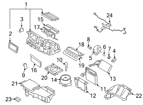 2009 Ford Fusion HVAC Case Diagram 2 - Thumbnail