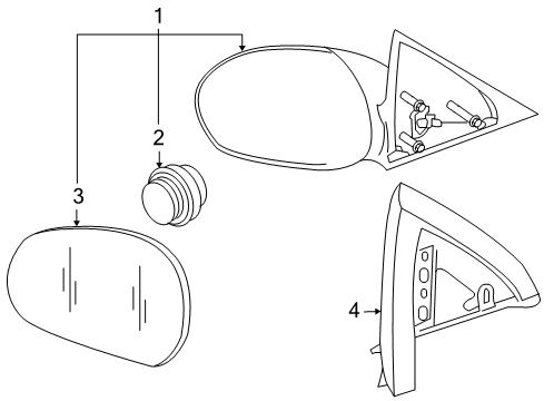 2007 Ford Escape Outside Mirrors Diagram