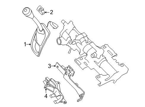 2007 Mercury Grand Marquis Gear Shift Control - AT Diagram