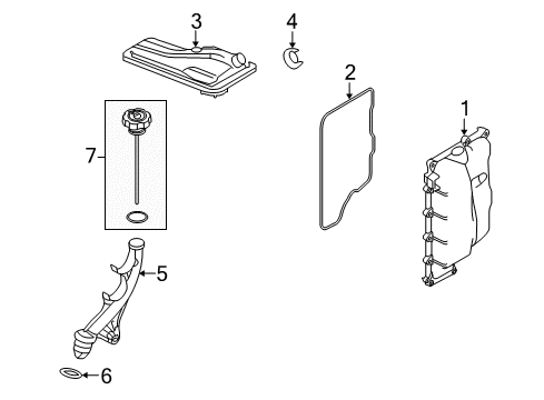 2019 Lincoln MKT Transaxle Parts Diagram