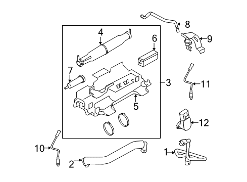 2008 Ford F-350 Super Duty Emission Components Diagram