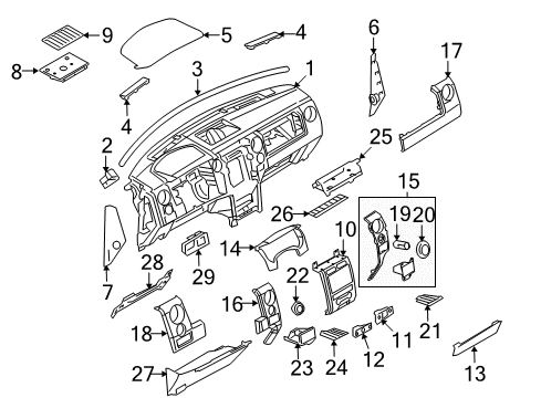 2009 Ford F-150 Instrument Panel Diagram