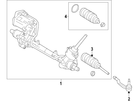 2019 Ford Explorer Steering Column & Wheel, Steering Gear & Linkage Diagram