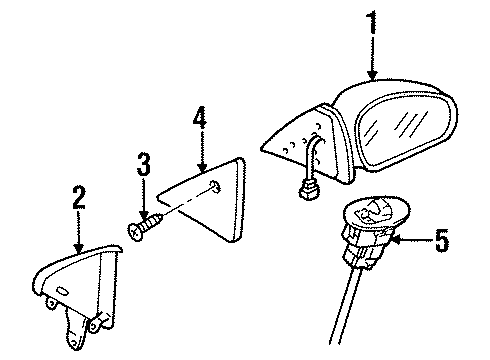 2003 Ford Escort Outside Mirrors Diagram