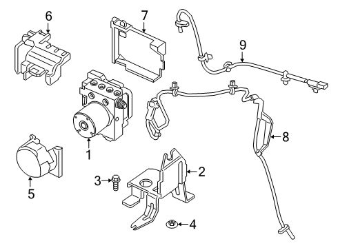 2019 Ford Ranger Anti-Lock Brakes Diagram 1 - Thumbnail