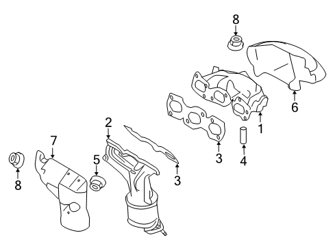 2009 Ford Escape Exhaust Manifold Diagram