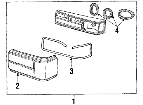 1991 Ford Mustang Tail Lamps Diagram