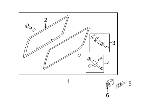 2012 Ford E-350 Super Duty Side Panel - Glass & Hardware Diagram 2 - Thumbnail