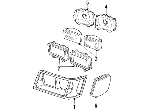 1984 Mercury Marquis Headlamps Diagram