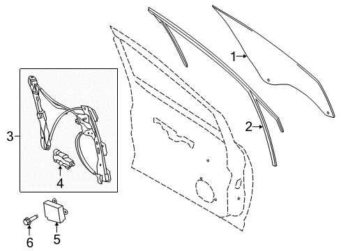 2015 Ford C-Max Front Door Diagram 1 - Thumbnail