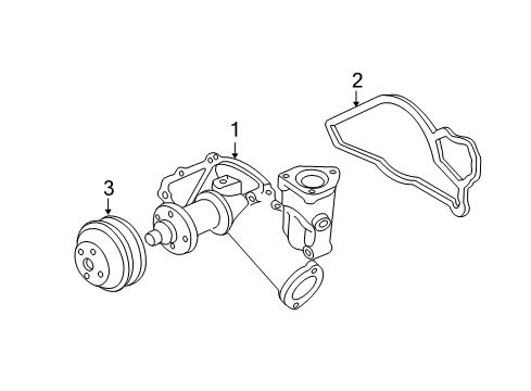 2001 Ford F-250 Super Duty Water Pump Diagram