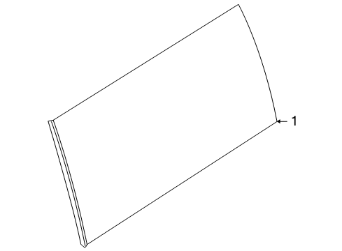 2013 Ford Flex Quarter Panel - Glass & Hardware Diagram