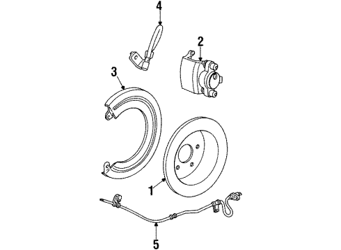 1999 Lincoln Town Car Rear Brakes Diagram