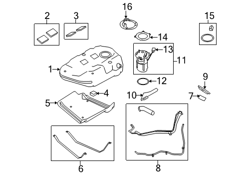 2009 Lincoln MKS Fuel Supply Diagram