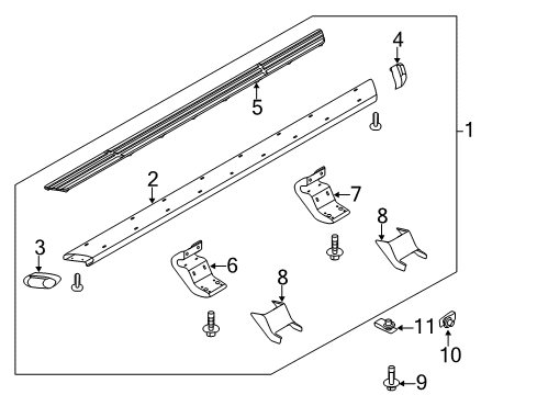 2012 Ford F-150 Running Board Diagram