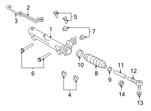 2009 Ford Explorer Sport Trac Rod Diagram for 6L2Z-3280-A