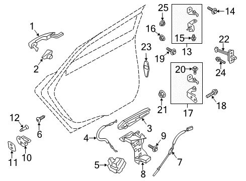 2014 Lincoln MKZ Cover - Hinge Diagram for DP5Z-54272A46-A