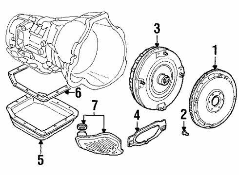 1994 Lincoln Town Car Plate Assembly - Drive Diagram for F1AZ-6375-A