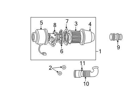 1998 Ford F-150 Filters Diagram 1 - Thumbnail