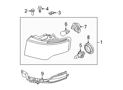 2012 Ford Flex Bulbs Diagram