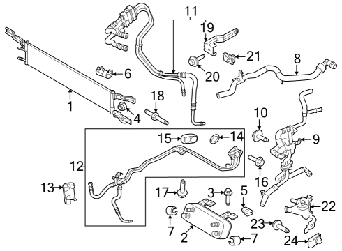 2022 Ford Bronco Trans Oil Cooler Diagram