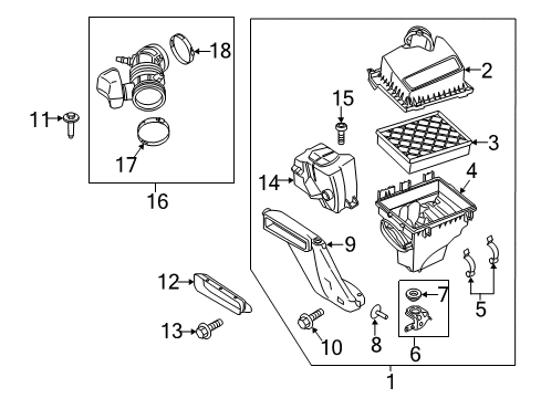 2017 Lincoln MKX Air Intake Diagram