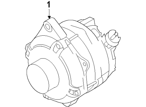 2016 Ford Special Service Police Sedan Alternator Diagram 1 - Thumbnail