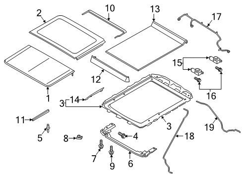 2019 Lincoln Navigator Sunroof, Body Diagram 2 - Thumbnail