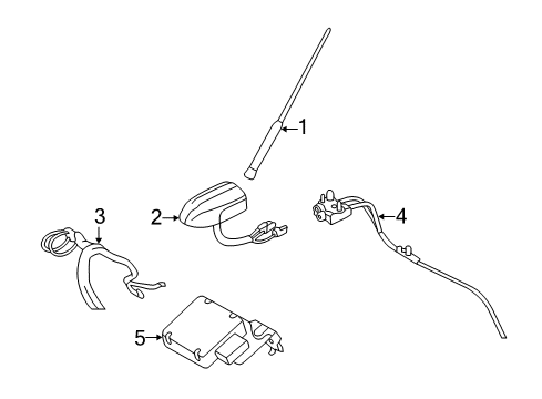 2014 Ford Escape Antenna & Radio Diagram