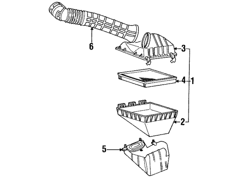 1990 Mercury Cougar Air Intake Diagram