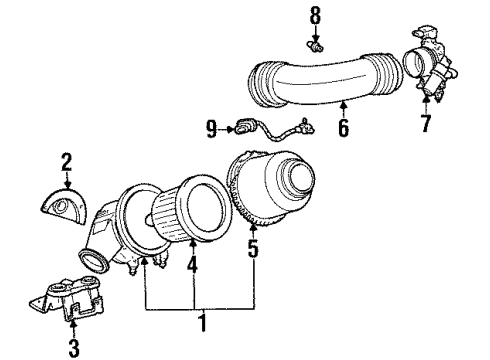 1998 Mercury Mountaineer Air Intake Diagram