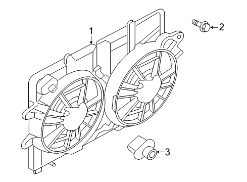 2007 Mercury Mariner Cooling System, Radiator, Water Pump, Cooling Fan Diagram