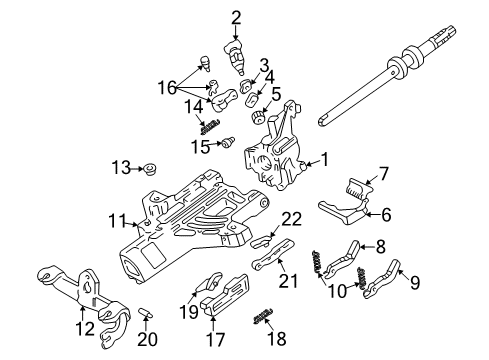 2000 Ford Ranger Housing & Components Diagram 1 - Thumbnail