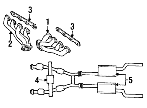 1995 Ford Mustang Gasket Diagram for FOZZ-9448-B