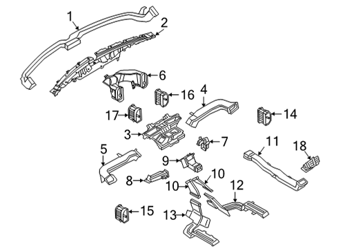 2023 Ford Bronco Sport Ducts Diagram