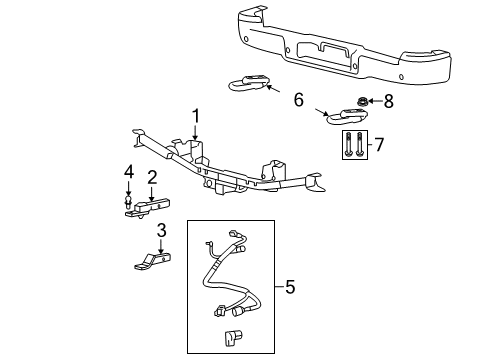 2005 Ford F-150 Tow Hook & Hitch Diagram