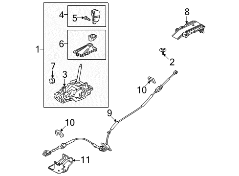 2011 Lincoln MKS Center Console Diagram