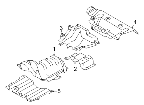 2021 Ford Escape Heat Shields Diagram