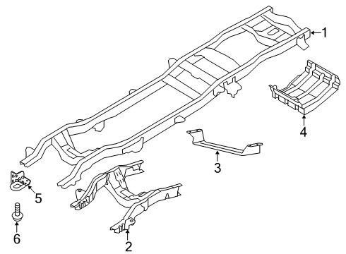 2008 Ford F-250 Super Duty Hook - Towing - Front Diagram for 7C3Z-17A954-BC