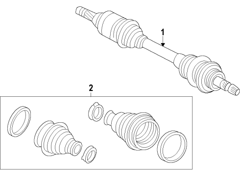 2011 Ford Edge Front Axle Shafts & Joints, Drive Axles Diagram