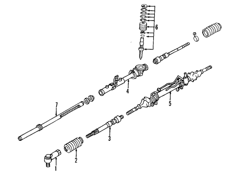 1997 Ford Aspire Pump Assembly Power Steering Diagram for F4BZ3A674A