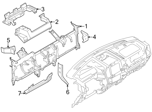 2024 Lincoln Navigator Instrument Panel Components Diagram