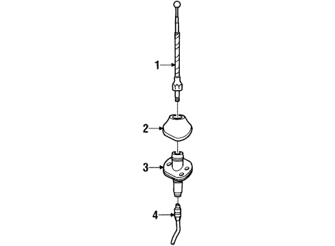 1998 Lincoln Navigator Antenna & Radio Diagram