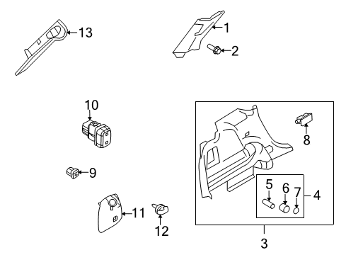 2007 Lincoln MKX Lift Gate Diagram