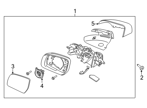 2023 Ford Ranger Outside Mirrors Diagram