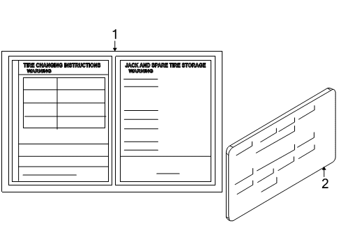 2007 Lincoln MKX Information Labels Diagram